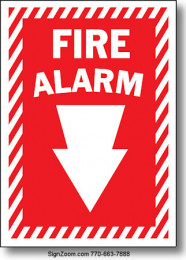 FIRE ALARM Sign