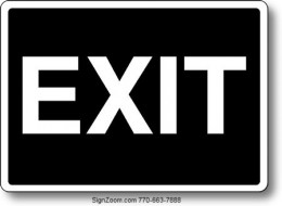 BRAILLE EXIT Sign